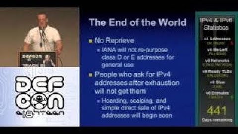 Defcon 18 Who cares about IPv6 Sam Bowne