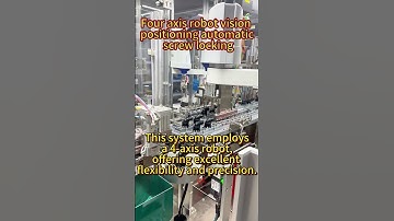 Four axis robot vision positioning automatic screw locking: precise tightening, efficiency soaring!