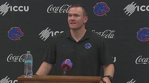 Boise State head coach Spencer Danielson talks about matchup with Notre Dame