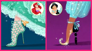 🌸👡 Disney Princess As Designer Shoes 👉@TupViral