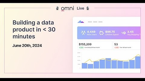 Building a data product in less than 30 minutes