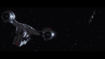 Razor Crest vs Bounty hunter - The Mandalorian Season One (2019)