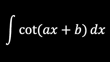 Integral of cot(ax+b) | HV math Academy