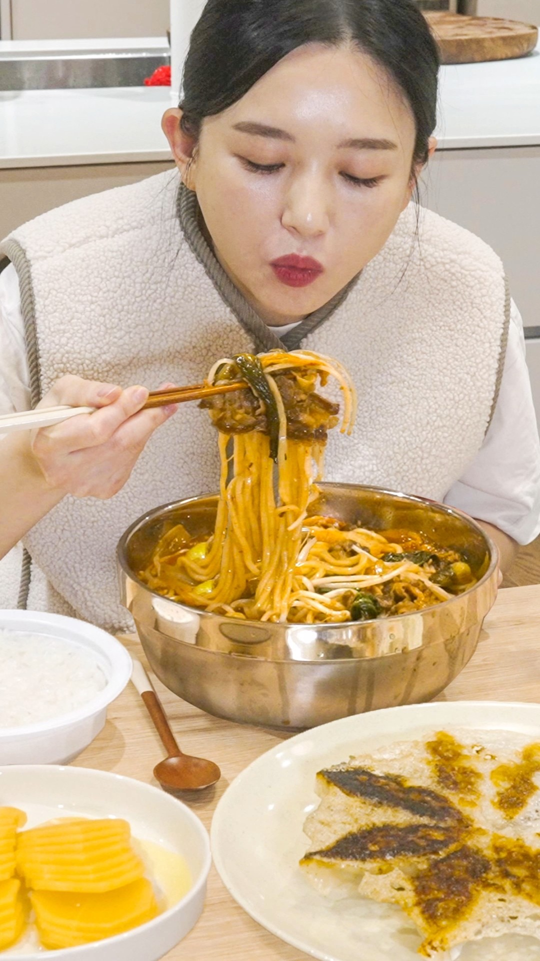 배달이 안돼서 직접 만든 차돌짬뽕
