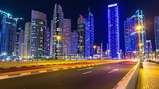 Dubai - Sheik Zayed Road, Night Drive