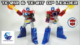 Famous Transform Element TE-01R Cel Shaded & TE-01T Transparent Op Leader AKA Optimus Prime Profile