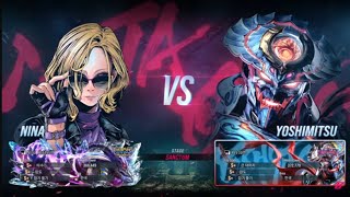 Nina Assassin VS eyemusician (yoshimitsu) - Tekken 8 Rank Match