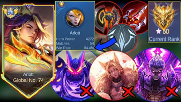 I reached glory with 94% wr using this new build !! ~ Intense game against meta heros | MLBB