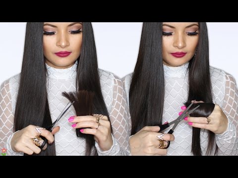 Como Cortar Las Puntas Del Cabello 💇 Adios Puntas Abiertas 🦄 Bessy Dressy