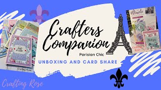 Crafters Companion Ultimate Card Making Compendium Parisian Chic \/ Unboxing and Card Share