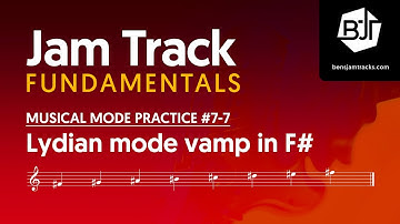 F# Lydian mode vamp Jam Track - BJTF #7-7