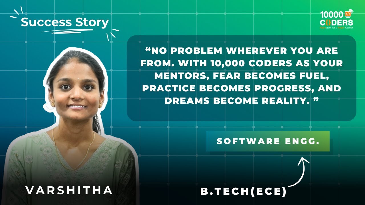 Varshitha- Software developer ||Review ||Ece to Software developer ...