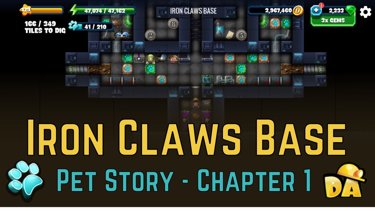 Iron Claws Base - #9 Pets Chapter 1 - Diggy's Adventure - YouTube