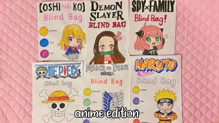 blind bags compilation | anime edition ⚔️ | ASMR | applefrog