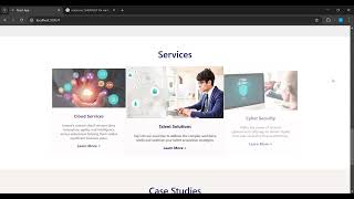 🌟 Company Website Clone – Services & Case Studies Components Completed!