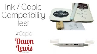 Copic Tip - How to test inks Copic Compatibility