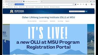 OLLI Account Creation Instructional