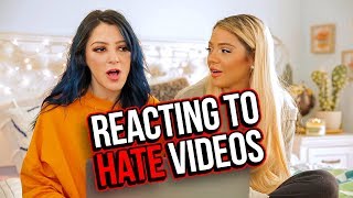 Reacting to Hate Videos &  Compilations (Niki & Gabi)
