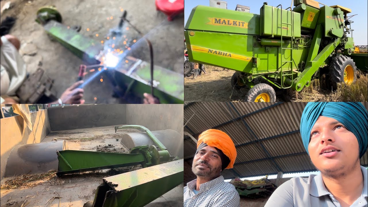 ਹੀਸਾ ਵੈਲਡਿੰਗ ਕਰਕੇ ਚਲਾ ਤੀ ਕੰਬਾਈਨ