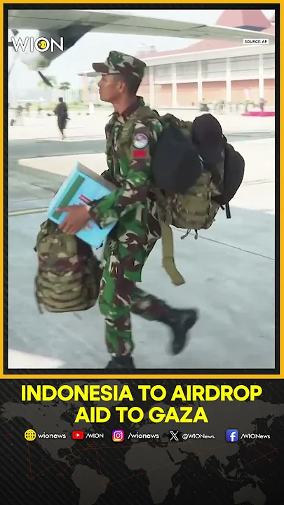 Indonesia Prepares to Airdrop 800 Tons of Humanitarian Aid to Gaza | WION Shorts