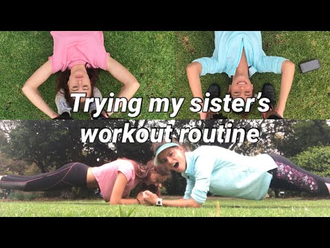 Working out with my sister..:)