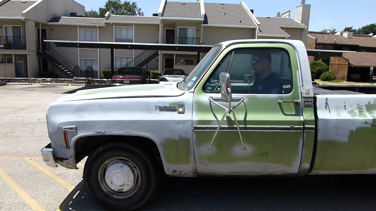 1974 Scotsdale Chevy Pickup Rough Idle YouTube