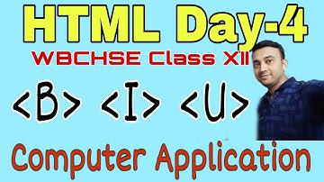 HTML Code Day 4- Class XII- Computer Application Computer science || Networking || CBSE || WBCHSE