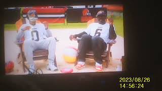 The Half-Time Report Between The Cleveland Browns Team And The Kansas City Chiefs