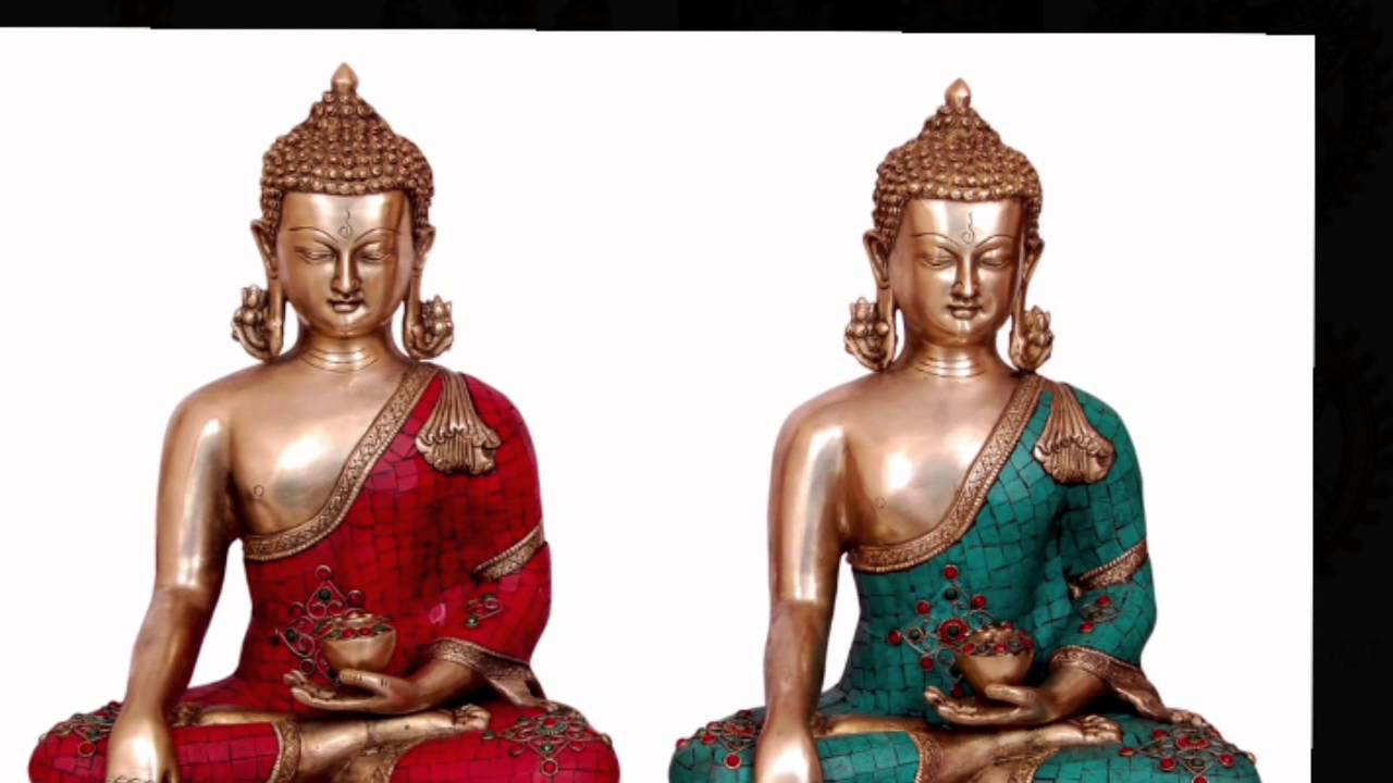 Brass Buddha statue by Swethamber Arts, Bangalore YouTube