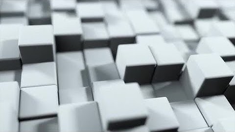 White Cube Terrain Stock Motion Graphics