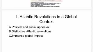 16.1 Atlantic Revolutions in a Global Context
