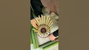 The process of splitting bamboo - a good tool can improve work efficiency