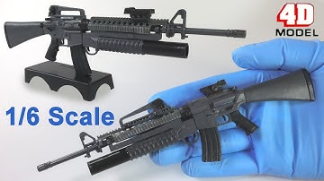 M16A4 1/6 scale model painting & lots of upgrade!