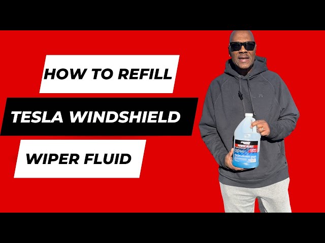 Refilling Your Tesla Model 3/Y Windshield Washer Fluid #tesla