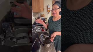 Cocinando frijoles negros