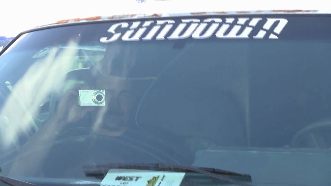 Team Sundown Scott shattering his windshield