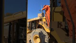 Cat loader service #heavyequipment #caterpillar #loader