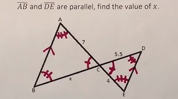 Finding the Length of a Line When A Transversal Intersects Two Parallel Lines