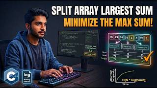 Split Array Largest Sum in C++ 🔥 | Binary Search on Answer | DSA Series #52