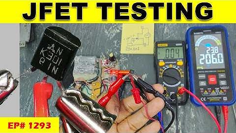 {1293} How To Test JFET || Junction Field Effect Transistor