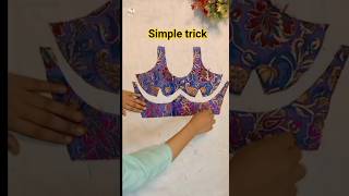 simple blause design tricks tutorial#diy#ytshorts#shortfeed#viralvideo#blausedesigns#fashion