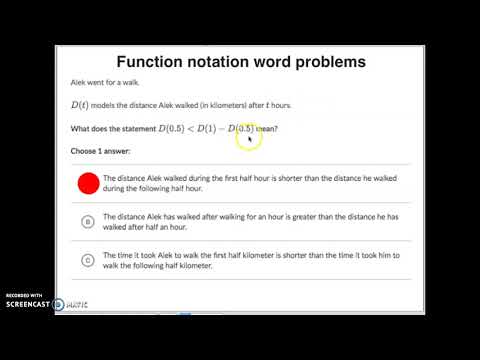 Function notation word problems