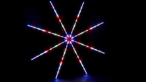 estrella con pixel de leds.