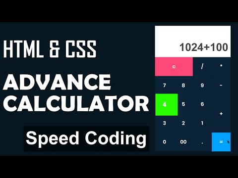 How To Make a Advance Calculator Using HTML  CSS & Basic JS  2020 | LOVE CODE ❤️❤️