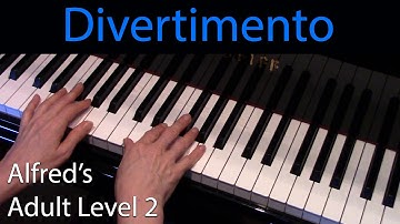 Divertimento in D (Early-Intermediate Piano Solo) Alfred