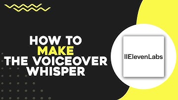 How To Make the Voice Over Whisper in ElevenLabs (Quick Tutorial)