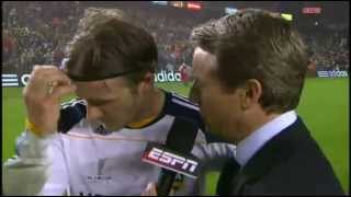 David Beckham Emotional Interview After Winning Mls Cup