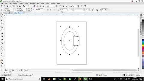 Belajar membuat logo carrefour di Corel Draw X7