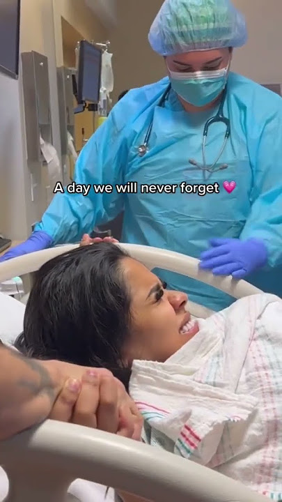 Giving birth to our daughter *emotional* #shorts