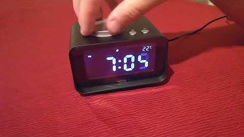 How to set the alarm time